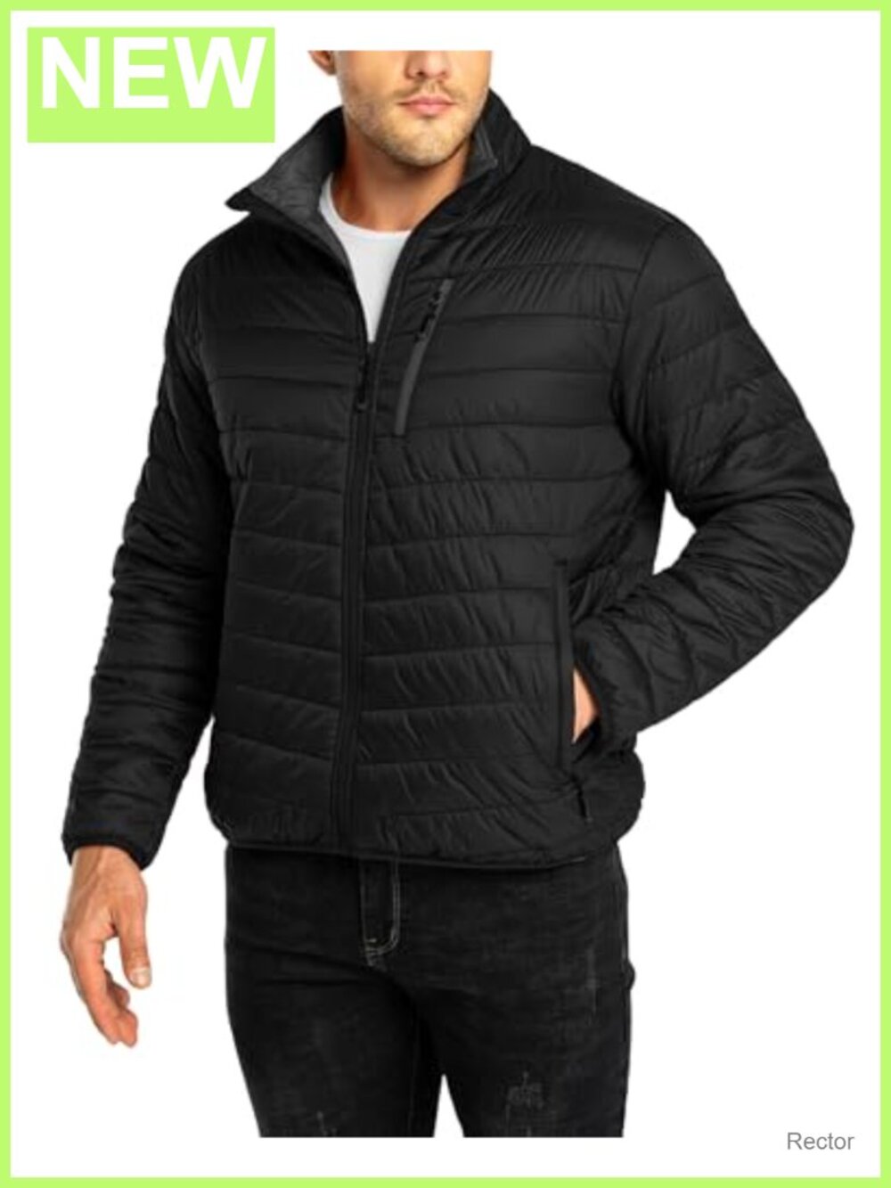 Men's Lightweight Packable Puffer Jacket Insulated Winter Coat